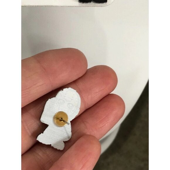 Jason Vorhees Horror Stud Earrings Acrylic Friday the 13th - Picture 5 of 6